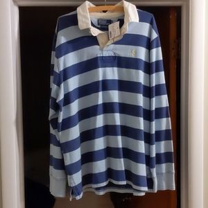 Ralph Lauren Polo LS Rugby Shirt Custom Fit XXL